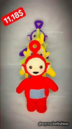 Teletubbies Crochet Pattern on Etsy! 11,18$❤️💛💚💜#etsy #teletubbies #handmade #crochet‪@teletubbies‬