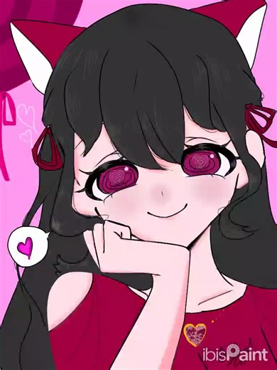 【フリー線画を使ってます！】 この時、 色塗ったりするのはまじで 頑張りました！ #イラストメイキング #フリー線画お借りしました #のんたん🌹