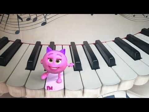 Meet the Piano Notes! Cute C D E F G A B Song for Kids 🎹🎶