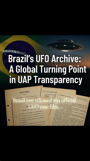 Brasil Revela 893 Arquivos Oficiais de OVNIs