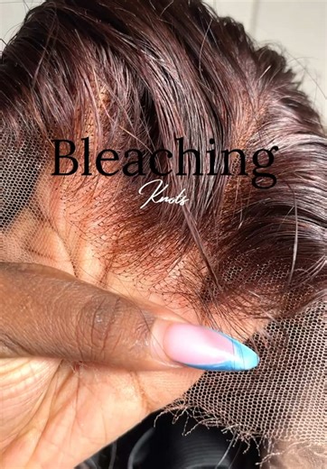 Bleaching Knots on HD Lace Frontal Wig Tutorial