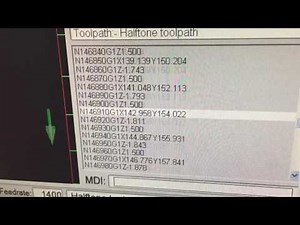 DIY CNC - ( CNC Router ) Dot Halftone generated by Aspire Halftone Gadget.