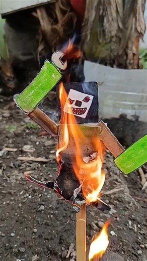 Ogoh ogoh logo roblox telah hangus😰 #ogohogoh #tabuhbali #fypシ #diy #viral #craft #roblox #nubox