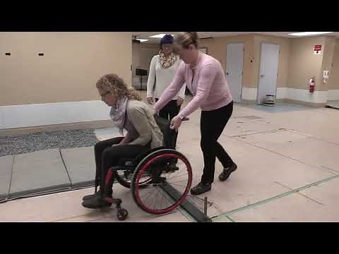 Manual Wheelchair Skills Test with Caregiver After Training | With Commentary (SCI)