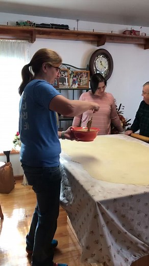 Nut rolls in the making