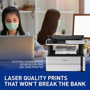 Epson EcoTank Monochrome Printers are built for your company’s efficiency. They allow double-sided printing with impeccable, water-resistant quality and produce ultra-high page yield of up to 50,000 pages for the M1120 and M1240, and up to 150,000 for the M15140. All these and more for a lower total cost of ownership thanks to their eco-efficient features! For immediate sales inquiries, contact Epson Customer Care hotlines, Toll-Free: 1-800-1069-37766 (PLDT) 1-800-3-0037766 (Digitel) Metro Manil
