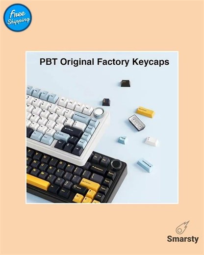 Wireless Mechanical Keyboard 75 Layout RGB Gasket Structure