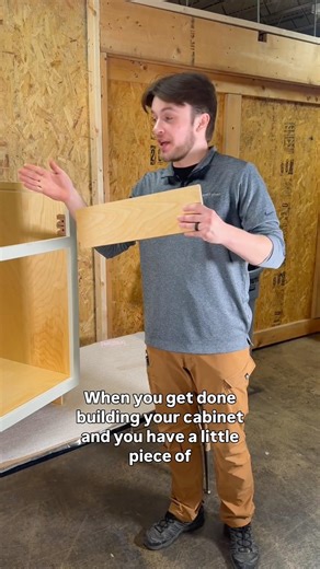 Install a toe kick backer with Justin 👷‍♂️ #kitchen #assembly #toekickbacker #diy #cabinetry