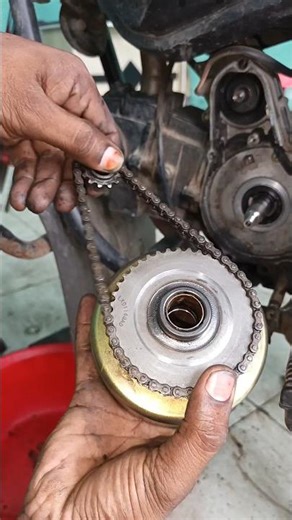 Stator Magnet Install in 5 Seconds ⚡| #motorcycle #mechanic #bikefix #engine #repair #diy #shorts