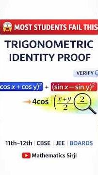 😱 Most Students Fail This Trigonometric Identity | Class 11–12 | CBSE | JEE