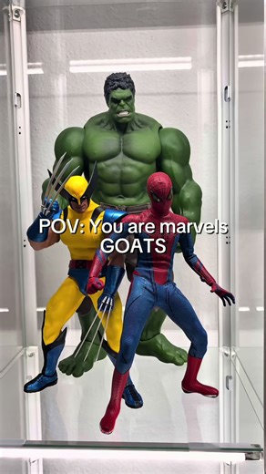 Is this a better trio now? 👀 #marvel #hulk #spiderman #wolverine #collection