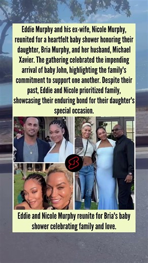 Eddie and Nicole Murphy celebrate Bria's baby shower together. #eddiemurphy #nicolemurphy #shorts