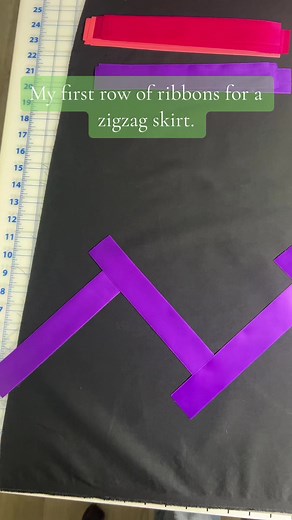 Creating a Zigzag Stitch Ribbon Skirt Tutorial