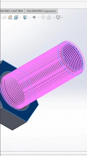 SolidWorks Threaded Bolt | 3D Modeling Mechanical Part #SolidWorks #MechanicalDesign #CAD #Shorts