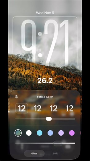 6.7K views · 89 reactions | iOS 26 එකේ දැන් අපිට පුලුවන් lock screen එකේ තියෙන clock එකේ Transparency එක වෙනස් කරන්න. #ios26 #levideantech #LeviDean | LeviDean | Facebook