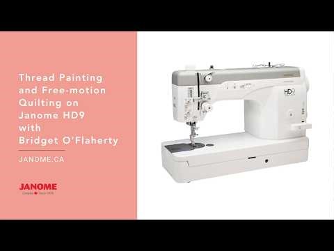 How to Set Up the Janome HD9 for Free Motion Quilting & Thread Painting