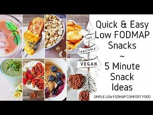 8 Quick And Easy Low Fodmap Snacks! 5 Minute Snack Ideas! Low Fodmap Comfort Food!
