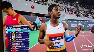 CONGRATULATIONS SCHOOL BOY!Dɪᴀᴍᴏɴᴅ Lᴇᴀɢᴜᴇ 100ᴍ ᴍᴇɴ ʀᴀᴄᴇ ɪɴ Sʜᴀɴɢʜᴀɪ/ Kᴇqɪᴀᴏ 2025 1. Simbine 🇿🇦 9.982.Thompson 🇯🇲 9.99 SB3. Tebogo