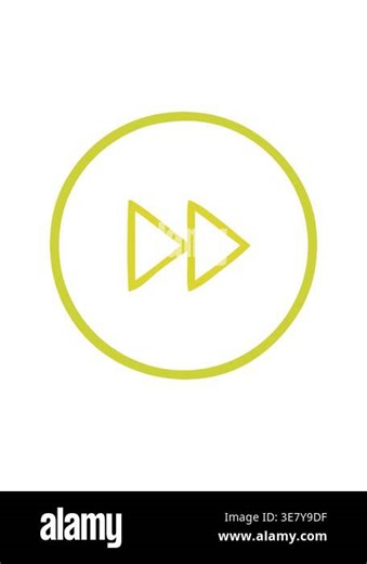 changing color animation of line drawing cartoon of a fast forward button icon Stock Video Footage - Alamy