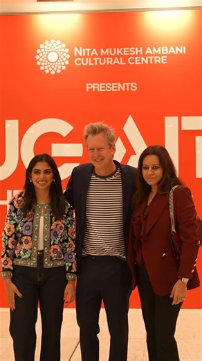 Nita Mukesh Ambani Cultural Centre on Instagram: "Ms. Isha Ambani joined world-renowned multimedia artist Doug Aitken for the launch of UNDER THE SUN, his first exhibition in India at the Art House, NMACC. Celebrated globally for transforming spaces through immersive experiences, Aitken leads visitors on a three-floor journey through the Past, Present, and Future. The opening night also featured a thoughtful exchange led by @priyankaskhanna with Mafalda Millies and @royasachs of @tri_adic , foll