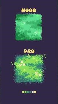 Noob VS Pro Pixel Art de Pasto #pixelart #Tileset #PixelStudio #pixelarttutorial