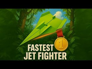How To Make The Fastest Paper Airplane JET FIGHER