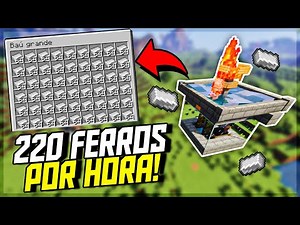 FARM de FERRO MUITO FÁCIL no MINECRAFT! TUTORIAL