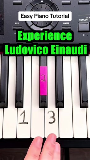 How long would it take YOU to learn this? 👀 Piano tutorial of Experience by Ludovico Einaudi #pianotutorial #pianolesson #learnpiano