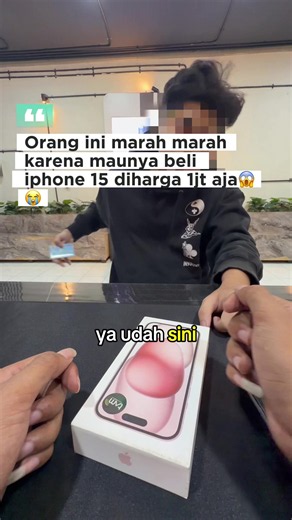 Masnya ngotot mau beli iphone 15 diharga 1jt 😭😭 📍 Jual Beli Iphone New Resmi AppelHouse Store Semarang JI. Ngesrep Timur V No.92, Banyumanik, Semarang WA: 081391905353 Google Maps : Appelhouse store semarang #jUalbeliiphonesemarang #iphonesemarang #appelhousesemarang #iphone15 #indodanapaylater