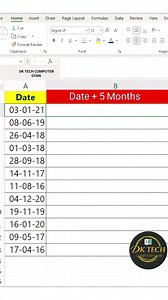 128K views · 674 reactions | Excel Interview Challenge Find Dates After 5 months in seconds  #Excel #exceltips #Microsoft #TrendingNow #explore | DK TECH Computer GYAN | Facebook