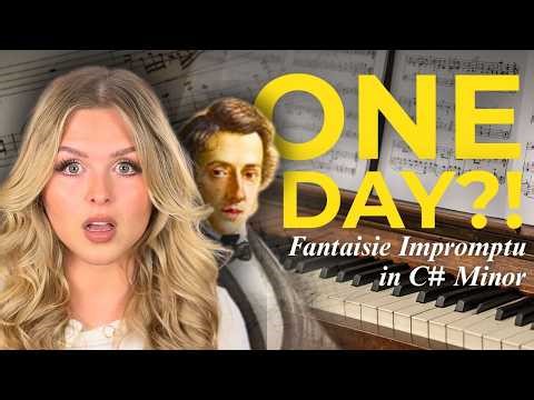 How Hard is Chopin’s Fantaisie Impromptu REALLY? I tried to learn it in one day…