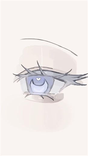 綺麗めな目を描いてみた！こういう目、描いてみたかったんですよね。皆さんもぜひ！ #厚塗り #イラストメイキング #目の描き方
