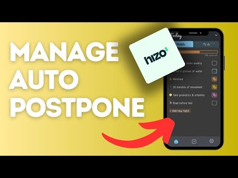 How to manage auto postpone on Hizo?