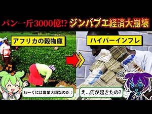 【実話】1000億でも何も買えない！？ハイパーインフレを引き起こしたジンバブエの末路【ずんだもん＆ゆっくり解説】