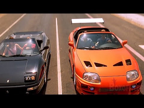 La Toyota Supra de Paul Walker VS une Ferrari | Course en bord de mer| Fast and Furious | Extrait