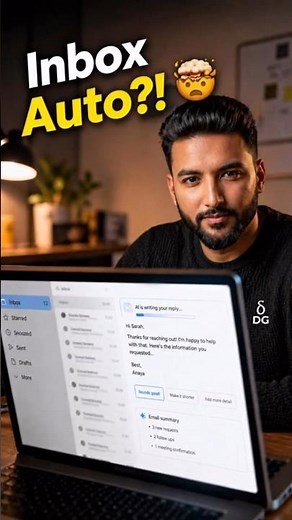 Gmail Enters the Gemini Era 🤯 AI Inbox, Smart Replies & Email Overviews #shorts