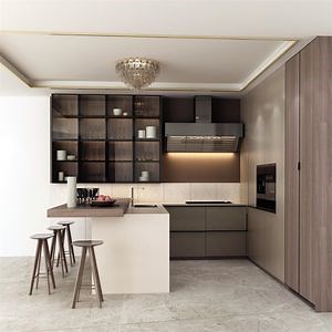 [Hot Item] Matt Finish Complete European Modern Kitchen Cabinet