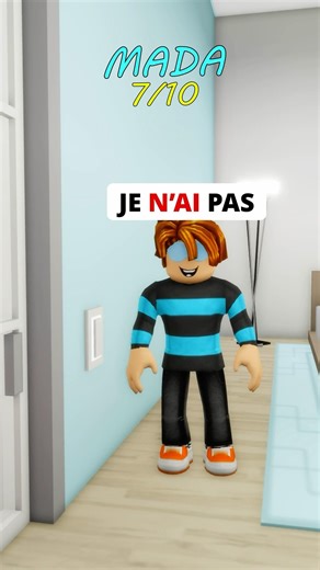 DÉFI NE TOUCHE PAS LE MUR DANS ROBLOX..😮😳 #roblox #brookhaven #shorts