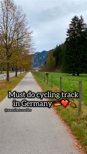 Embark on an enchanting cycling journey from the historic town of Füssen to the iconic Neuschwanstein Castle. This picturesque route offers cyclists a flat and easy ride through the stunning Bavarian countryside, making it accessible for riders of all levels and it’s the best Cycling track in Germany 🇩🇪 Starting in Füssen, bike rentals are readily available, allowing you to set off on a leisurely 20-minute ride to the castle. As you pedal along dedicated bike paths, you’ll be treated to breath