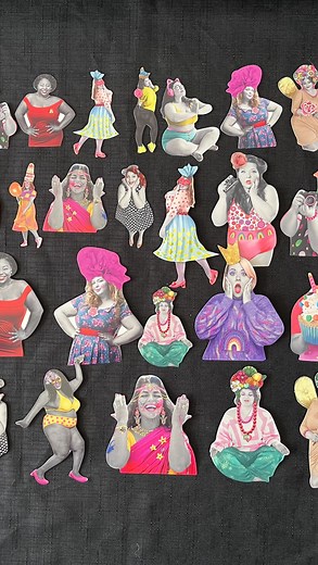 Fun new @art_by_marlene #paperelements #diecuts #fabulouswomen - ready to add a focal point to your card making, scrapbooking, ATC or art journaling paper crafts - install now. Shipping across Australia. | Creating Mixed Media Art