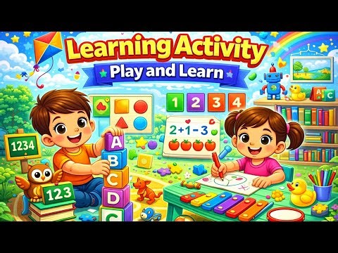 “Play and Learn 🎯📚 | Fun Learning Activities for Kids 😊🎨”