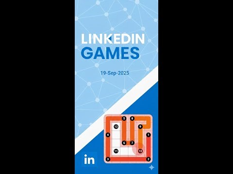 LinkedIn games solution 17-Sep-2025! Play along!