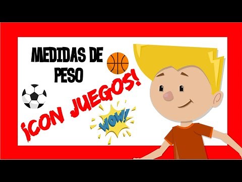 EL PESO para niños 1º y 2º Primaria, ¡CON JUEGO! ⚽🥎