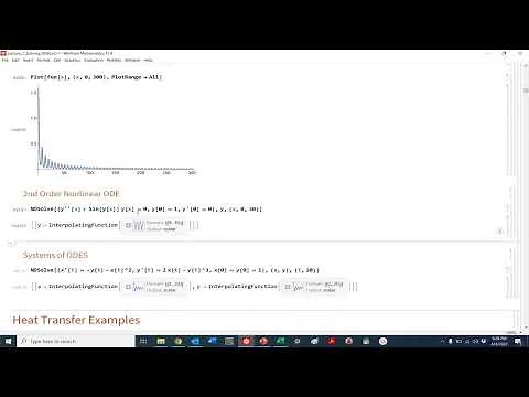 Mathematica Numerically Solving ODE's and PDE's in Mathematica NDSolve