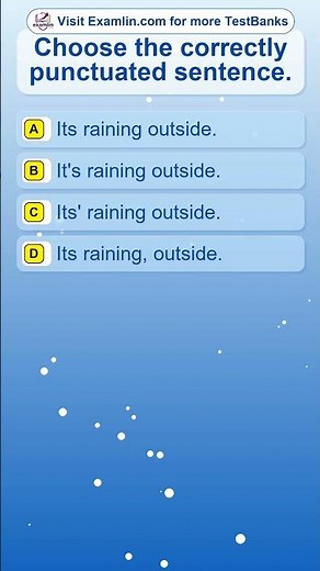 Choose the correctly punctuated sentence?#PunctuationRules