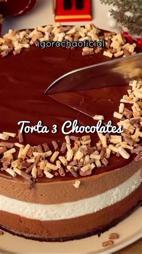 DESCARGA la Calculadora de Costos Automática en el enlace de este perfíl.👇 TORTA FRÍA DE 3 CHOCOLATES👇🍫 Una torta, cremosa, melcochuda y perfecta para los amantes del chocolate. Ingredientes: Base: 200 g de galletas de chocolate trituradas 80 g de mantequilla derretida Mousse de chocolate semiamargo 150 g de chocolate semiamargo 50 g de crema de leche 150 g de crema chantilly batida Mousse de chocolate con leche 150 g de chocolate con leche 40 g de crema de leche 150 g de crema chantilly bati