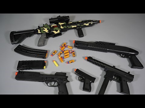 M4 Shell ejecting Nerf Toy Gun - Tec-9 - Airsoft Gun -Shotgun -Auto9 REALISTIC TOYGUNS collection