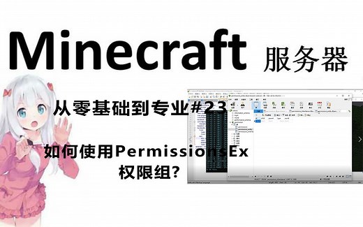 Minecraft服务器 从零基础到专业#23 如何使用PermissionsEx权限组?