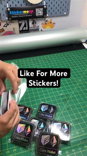 Holographic Cryptocurrency Stickers!