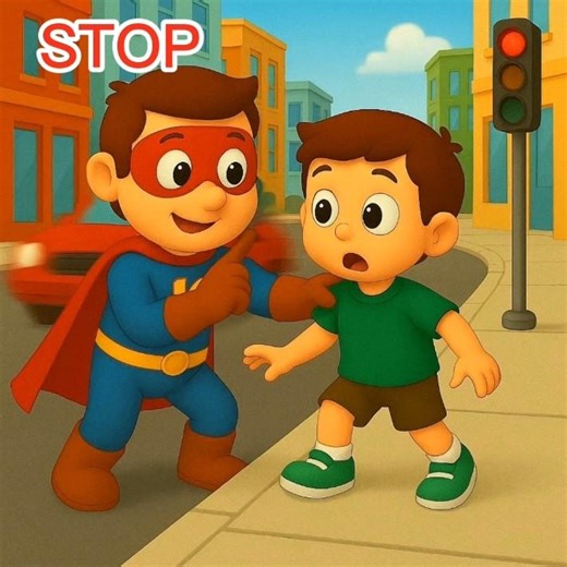 Road Safety for Kids: Stop, Look, Listen with Captain K 🚦 #safetyroad #roadready #herokidstv